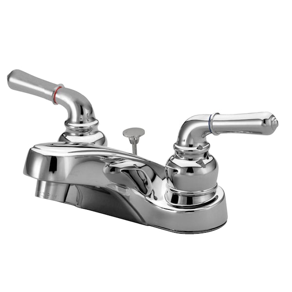 4" Centerset Bathroom Faucet, Polished Chrome
